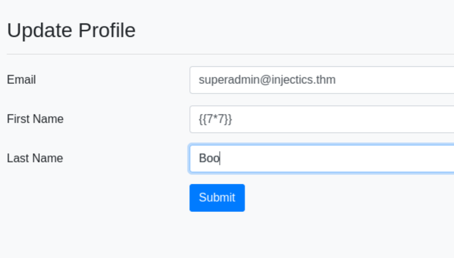 Profile field with {{7x7}} submitted